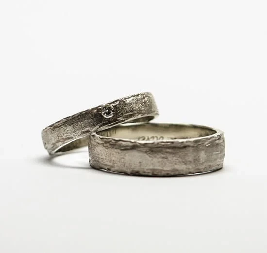 Obrączki ślubne z białego złota